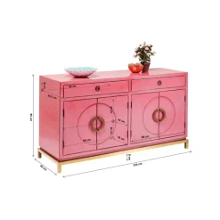 KARE Design Sideboard Disk Pink- Kommoden & Sideboards