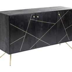 KARE Design Sideboard Gold Vein 3 Turig 145X82Cm- Kommoden & Sideboards