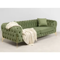 KARE Design Sofa Bellissima 3-Sitzer Grun 240Cm- Sofas & Couches