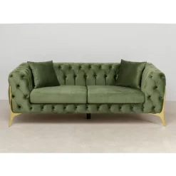 KARE Design Sofa Bellissima 2-Sitzer Velvet Grun 200Cm- Sofas & Couches
