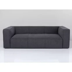 KARE Design Sofa Cubetto 3-Sitzer Dunkelgrau 220Cm- Sofas & Couches