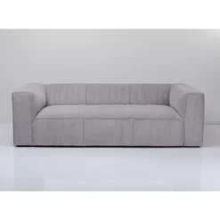 KARE Design Sofa Cubetto 3-Sitzer Hellgrau 220Cm- Sofas & Couches
