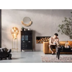 KARE Design Sofa Cubetto 3-Sitzer Velvet Braun- Sofas & Couches