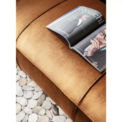 KARE Design Sofa Cubetto 3-Sitzer Velvet Braun- Sofas & Couches