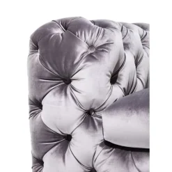 KARE Design Sofa Desire 3-Sitzer Silbergrau- Sofas & Couches