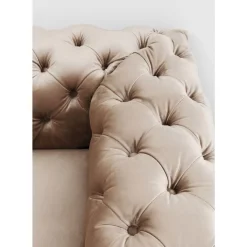 KARE Design Sofa Desire 3-Sitzer Velvet Ecru- Sofas & Couches