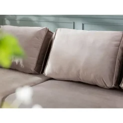 KARE Design Sofa Infinity Velvet Taupe Rechts- Sofas & Couches