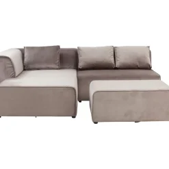 KARE Design Sofa Infinity Velvet Taupe Links- Sofas & Couches