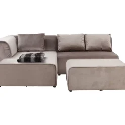 KARE Design Sofa Infinity Velvet Taupe Links- Sofas & Couches