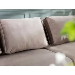 KARE Design Sofa Infinity Velvet Taupe Links- Sofas & Couches