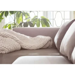 KARE Design Sofa Infinity Velvet Taupe Links- Sofas & Couches