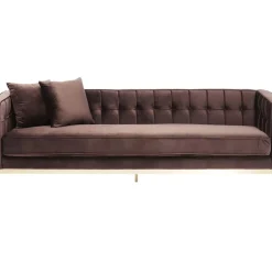 KARE Design Sofa Loft 3-Sitzer Braun- Sofas & Couches