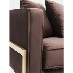 KARE Design Sofa Loft 3-Sitzer Braun- Sofas & Couches