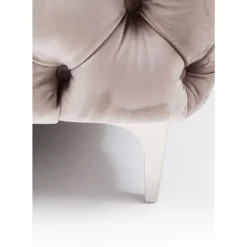 KARE Design Sofa Look 3-Sitzer Velvet Grau- Sofas & Couches