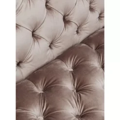 KARE Design Sofa Look 3-Sitzer Velvet Grau- Sofas & Couches