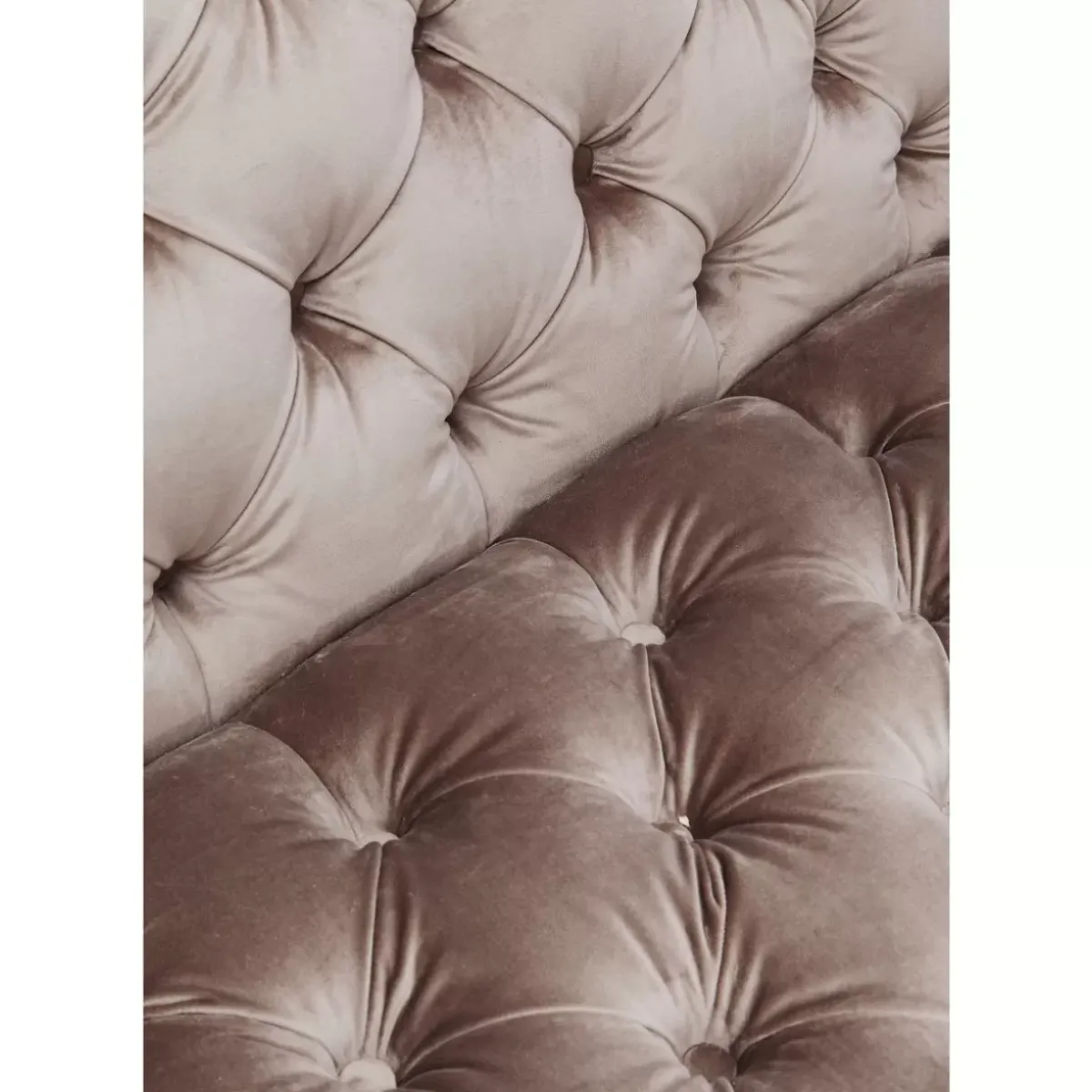 KARE Design Sofa Look 3-Sitzer Velvet Grau- Sofas & Couches