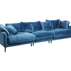KARE Design Sofa Lullaby 3-Sitzer Petrol- Sofas & Couches