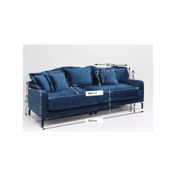 KARE Design Sofa Lullaby 2-Sitzer Petrol- Sofas & Couches