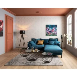 KARE Design Sofa Lullaby 2-Sitzer Petrol- Sofas & Couches