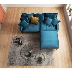 KARE Design Sofa Lullaby 2-Sitzer Petrol- Sofas & Couches