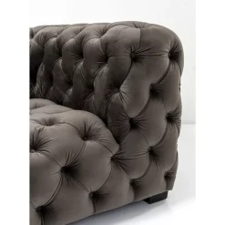 KARE Design Sofa Metropol 3-Sitzer Grau 238Cm- Sofas & Couches