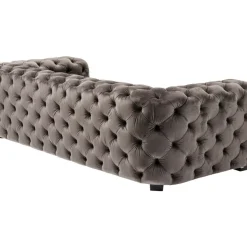 KARE Design Sofa Metropol 3-Sitzer Grau 238Cm- Sofas & Couches