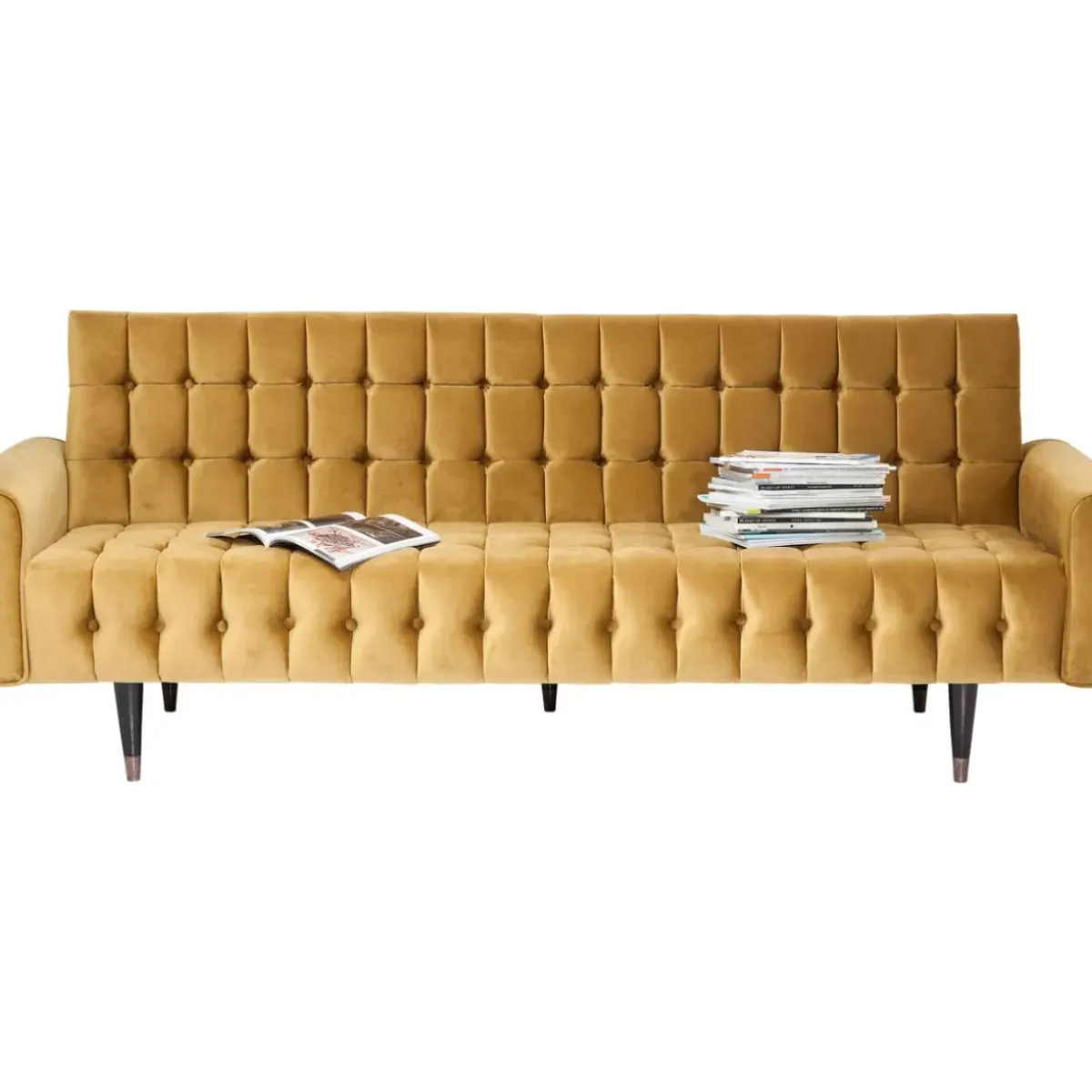 KARE Design Sofa Milchbar 3-Sitzer Velvet Honey- Sofas & Couches