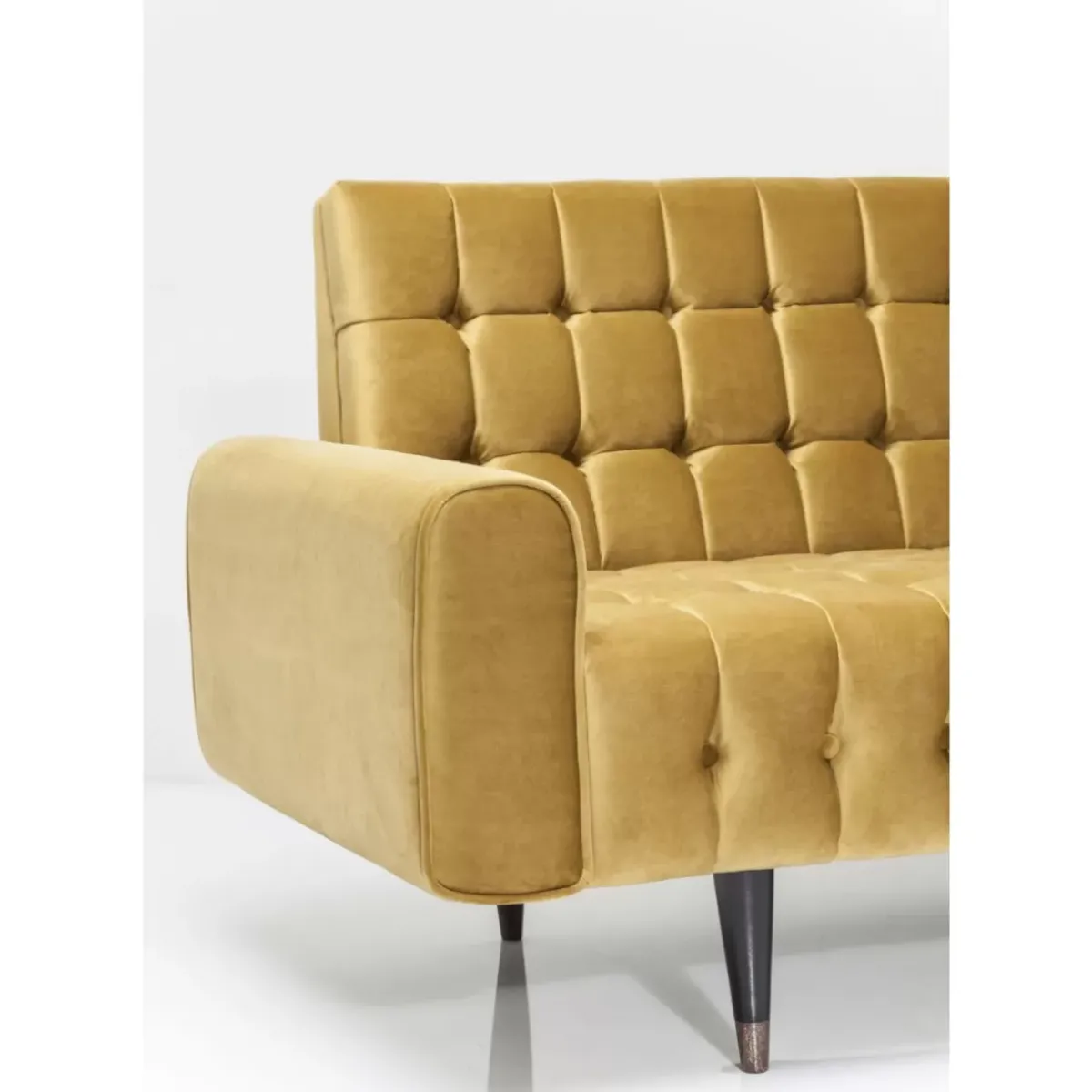 KARE Design Sofa Milchbar 3-Sitzer Velvet Honey- Sofas & Couches