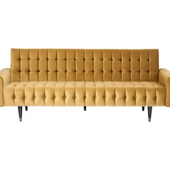 KARE Design Sofa Milchbar 3-Sitzer Velvet Honey- Sofas & Couches