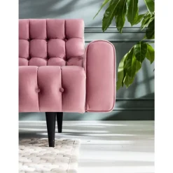 KARE Design Sofa Milchbar 3-Sitzer Velvet Rose- Sofas & Couches