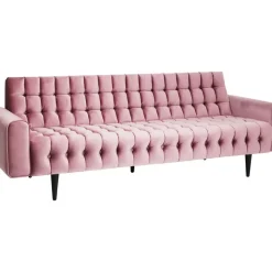 KARE Design Sofa Milchbar 3-Sitzer Velvet Rose- Sofas & Couches