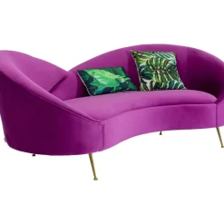 KARE Design Sofa Night Fever 3-Sitzer Lila- Sofas & Couches
