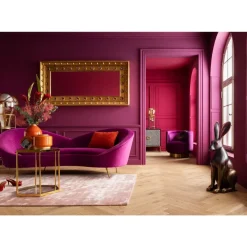 KARE Design Sofa Night Fever 3-Sitzer Lila- Sofas & Couches