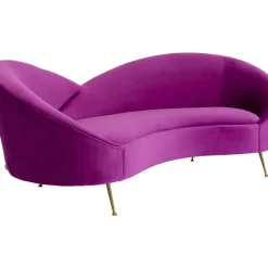 KARE Design Sofa Night Fever 3-Sitzer Lila- Sofas & Couches