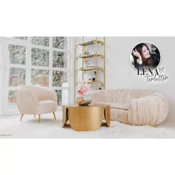 KARE Design Sofa Perugia 2-Sitzer Creme- Sofas & Couches