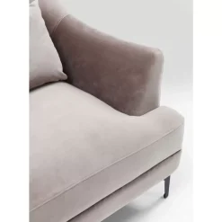 KARE Design Sofa Proud 3-Sitzer Grau- Sofas & Couches