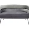 KARE Design Sofa Sandwich 2-Sitzer Grau- Sofas & Couches
