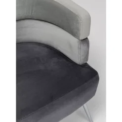 KARE Design Sofa Sandwich 2-Sitzer Grau- Sofas & Couches