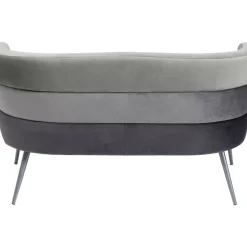 KARE Design Sofa Sandwich 2-Sitzer Grau- Sofas & Couches