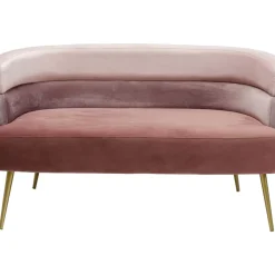 KARE Design Sofa Sandwich 2-Sitzer Rosa- Sofas & Couches