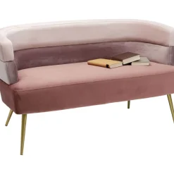 KARE Design Sofa Sandwich 2-Sitzer Rosa- Sofas & Couches