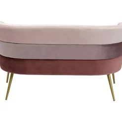 KARE Design Sofa Sandwich 2-Sitzer Rosa- Sofas & Couches