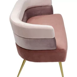 KARE Design Sofa Sandwich 2-Sitzer Rosa- Sofas & Couches