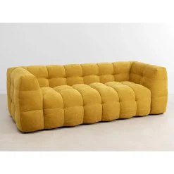 KARE Design Sofa 3-Sitzer Salamanca Gelb 240Cm- Sofas & Couches