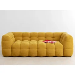 KARE Design Sofa 3-Sitzer Salamanca Gelb 240Cm- Sofas & Couches