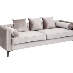 KARE Design Sofa Variete 3-Sitzer Grau- Sofas & Couches