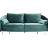 KARE Design Sofa Vegas Forever 3-Sitzer Petrol- Sofas & Couches