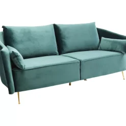 KARE Design Sofa Vegas Forever 3-Sitzer Petrol- Sofas & Couches