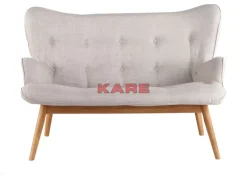 KARE Design Sofa Vicky 2-Sitzer Ecru- Sofas & Couches