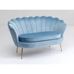 KARE Design Sofa Water Lily 2-Sitzer Aqua 132Cm- Sofas & Couches
